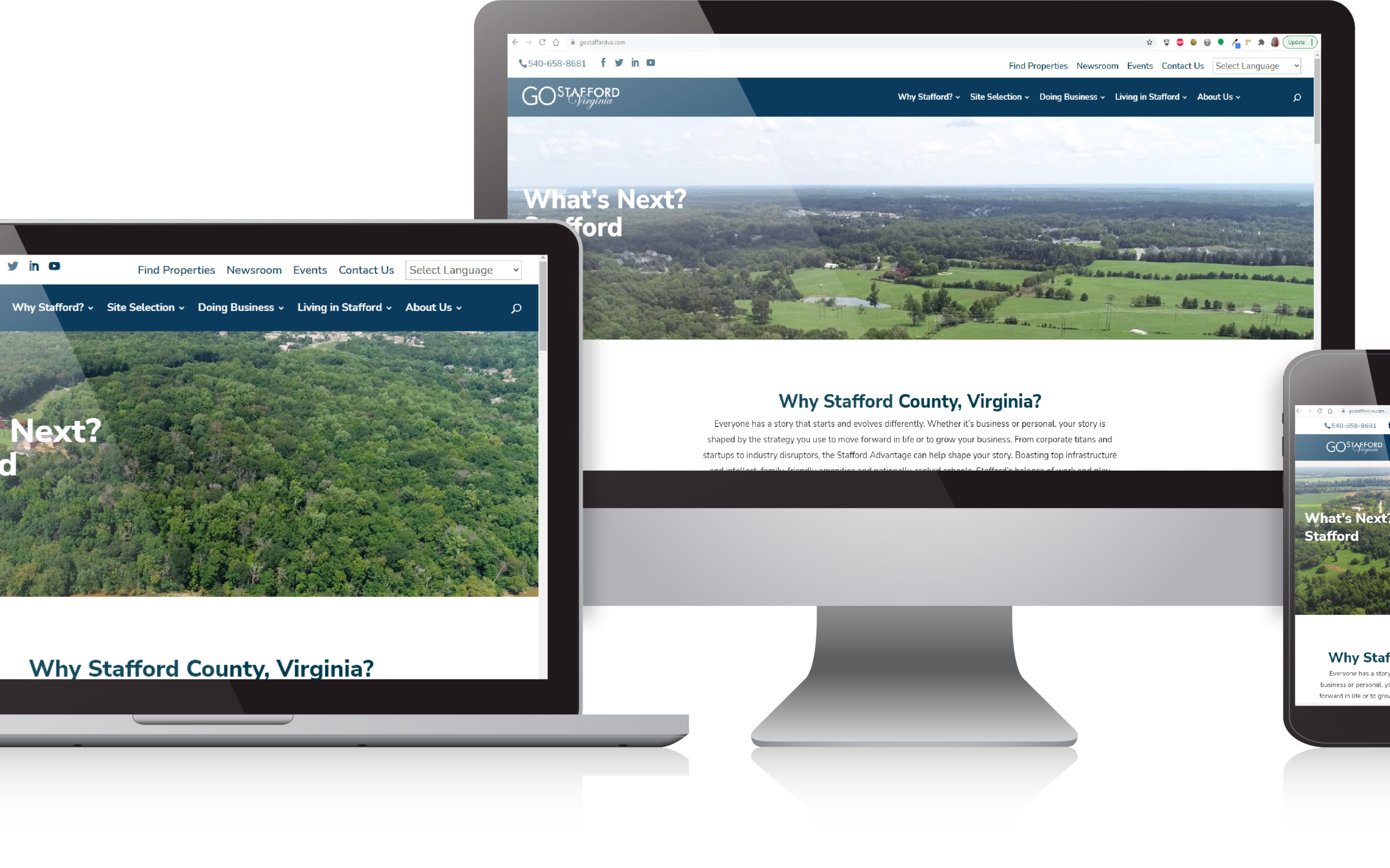 Stafford’s Economic Development Department Successfully Launches New Website