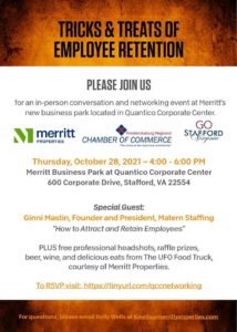 Event flyer with participating partners logos and event location, topic and list of additional expectations
