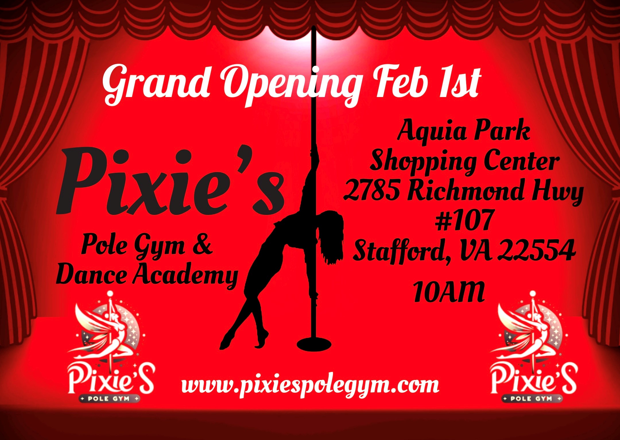 Pixie’s Pole Gym and Dance Academy Ribbon Cutting