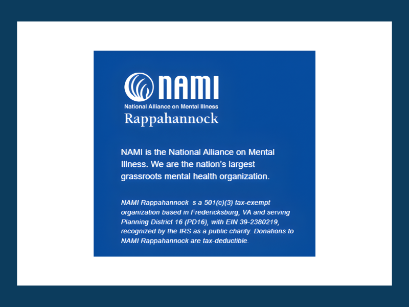 NAMI Rappahannock Launches Peer Recovery Specialist Volunteer Program to Strengthen Local Recovery Workforce