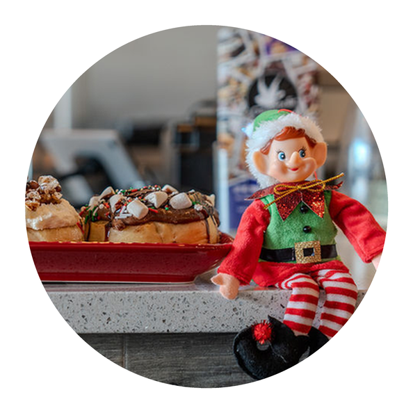 Holiday bakery display