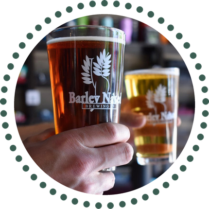 Local brewery pour
