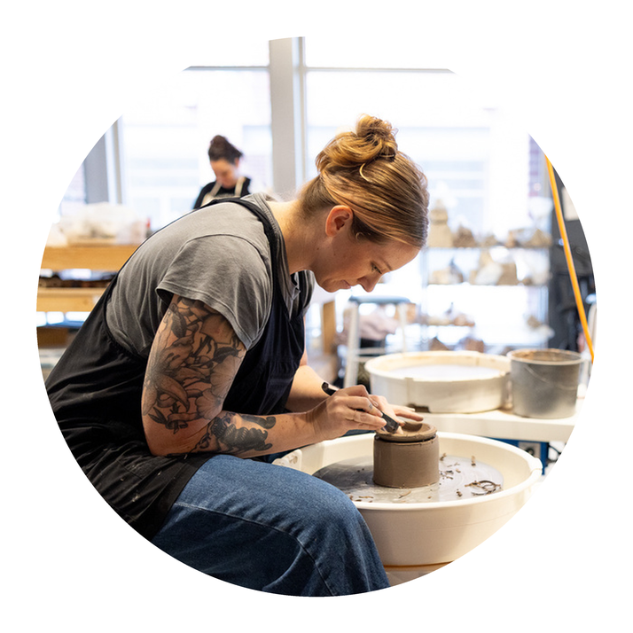 Local potter at work